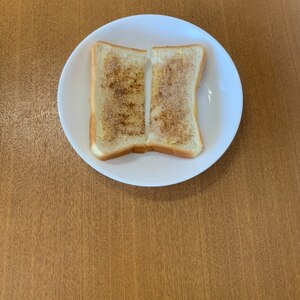 朝食やおやつに！(^^)シナモンシュガートースト♪